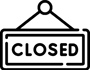 closed sign icon